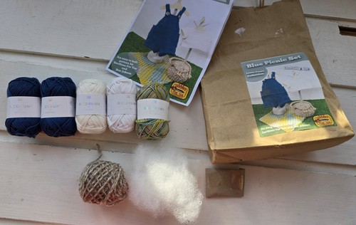 Blue picnic set - blue, kit