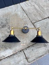 Modern LED Vintage Industrial Antique Brass Black Scone Wall Light Lamp Shades 
