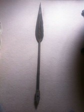 A nice wooden paddle with designs, african? oceanic? Tribal 