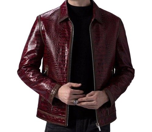 Men burgundy real - men's,