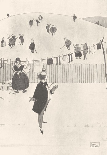 Heath robinson golf cartoon - golf,