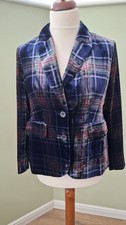 Boden Fluid Velvet Blazer Navy