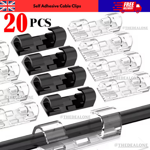 Self adhesive cable - cable, clips