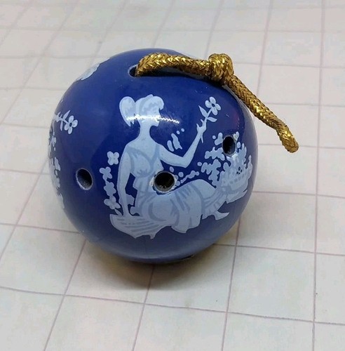 Olde ceramic pomander - ceramic,