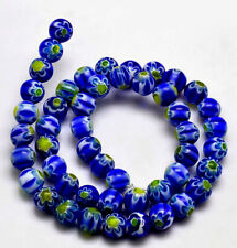 Millefiori Flower Glass Beads