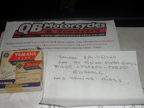 Yamaha 2nd size piston rings - 2nd,