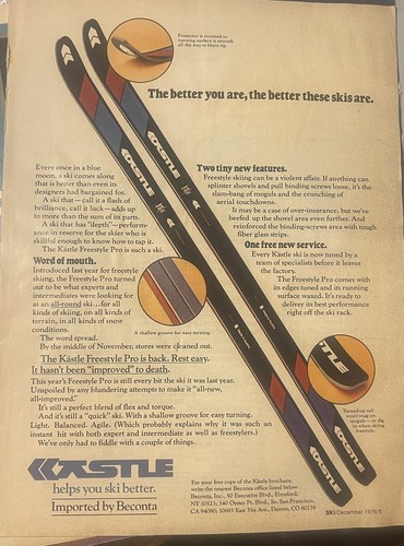 Vintage 1976 kastle - kastle, skis
