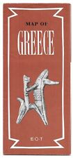 Vintage Greece Map Travel