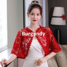 Women Lace Shrug Bolero Cape