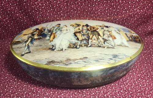 Vintage dutch metal coffee tin - vintage,