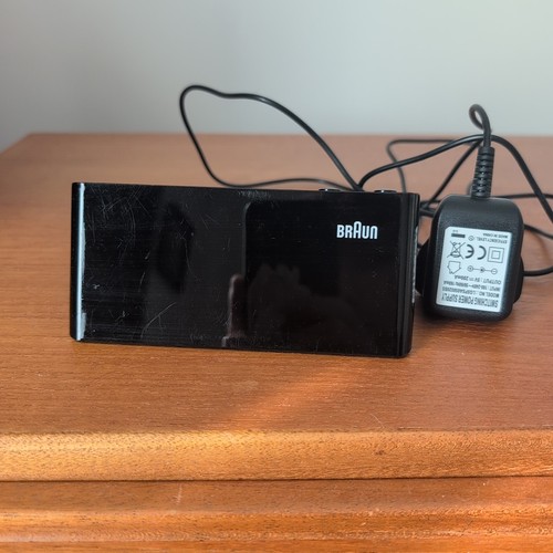 Braun bnc016bk black lcd clock - braun,