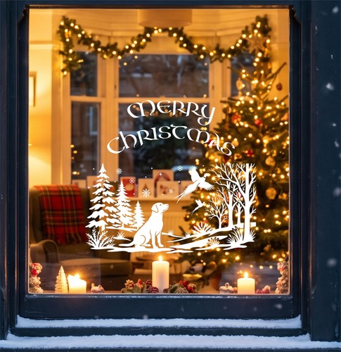 Country christmas window - christmas,