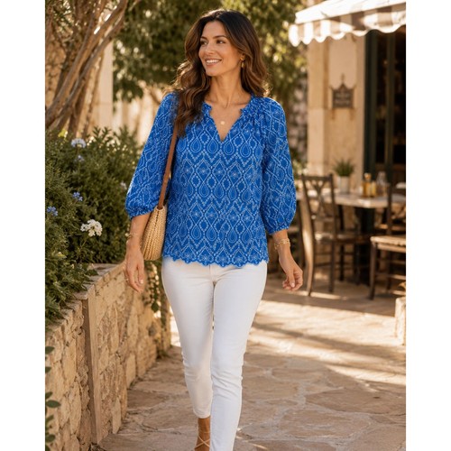 Shoshanna blue eyelet - shoshanna,