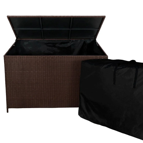 Rattan garden storage - garden, brown