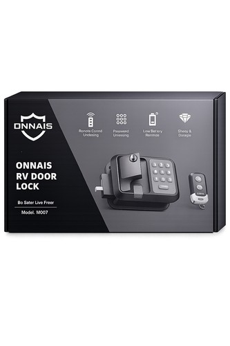 Keyless door lock with - lock,