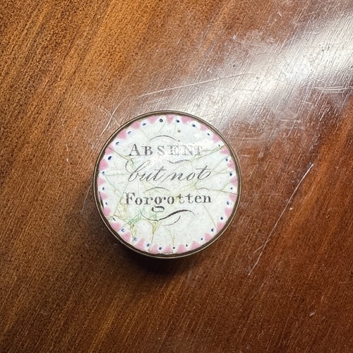 Antique enamel pill - da,