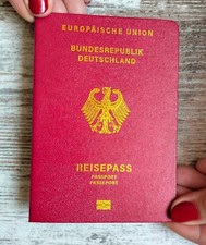 German passport prop. Novelty