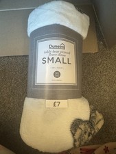 Teddy bear printed fleece throw / blanket - Dunelm - 120cm x 150cm