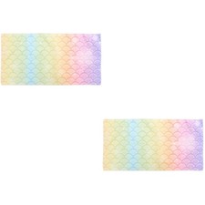 2pcs Mermaid Beach Towel Adult Bath Towel Lady Sunshade Wrap Travel Beach Shawl