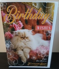 CUTE CAT FEMALE MALE BIRTHDAY