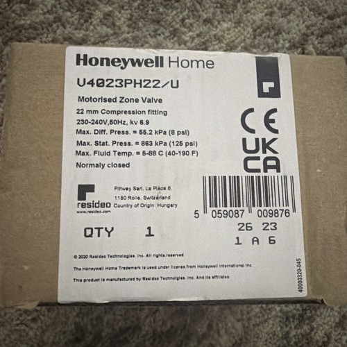 Honeywell 22mm port - honeywell,