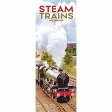 Steam Trains Slim Calendar
