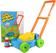 Auto Bubble Mower Spill-proof Bubble Lawn Mower Toy with Bubble Solution