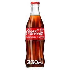 Coca-Cola 330ML X 24 Glass Bottles, 330ml - 24 Count NRB Perfect for Parties