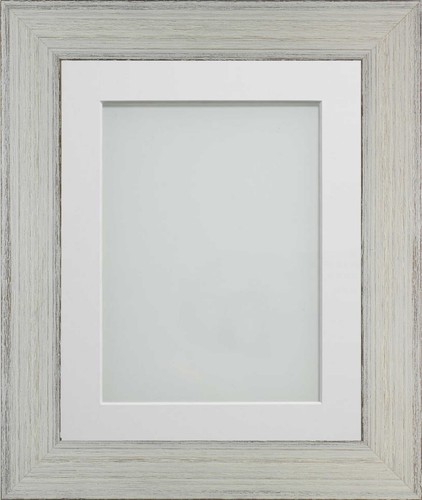 White rustic picture frame - white,