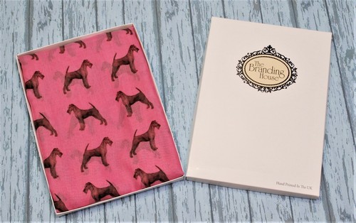 Irish terrier dog print scarf - irish,