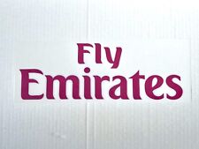 ARSENAL / AC MILAN FLY EMIRATES sponsor  football  away red heat transfer