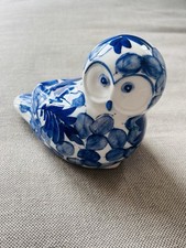 Vintage Blue And White Hand