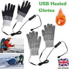 USB Heated Gloves 3 Levels Adjustable Thermal Gloves Warming Glove For Men Women