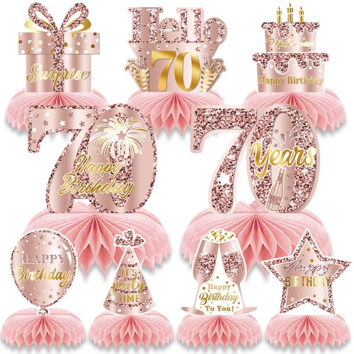 70th birthday honeycomb - 70th,