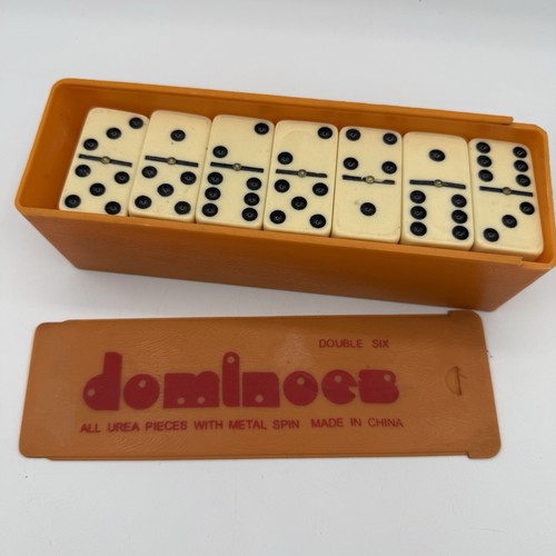 Double six dominoes - double,