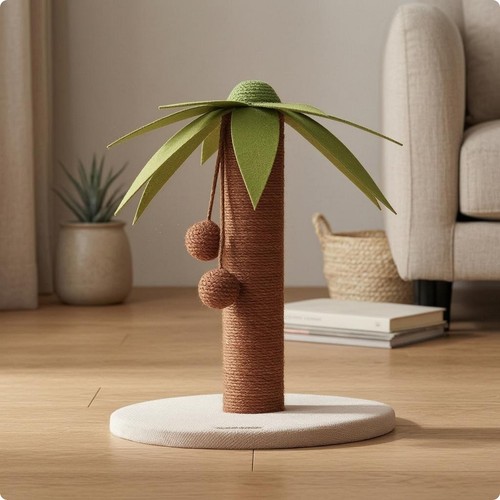 Coconut tree feline scratcher - tree,