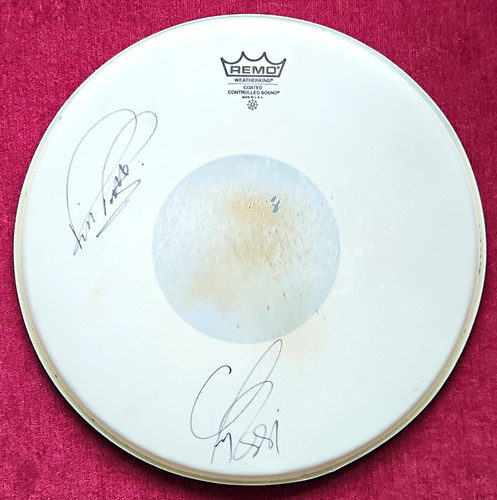 Status quo signed drum skin - status,
