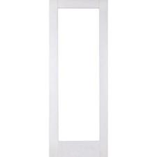 White shaker glazed door - white,