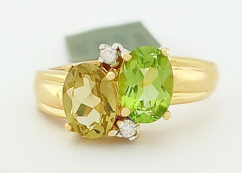 Genuine peridot yellow topaz - genuine, peridot,