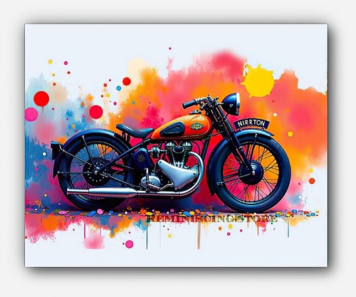 Vintage motorcycle norton - motorcycle, (uk)