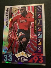 Signed andy Cole Manchester