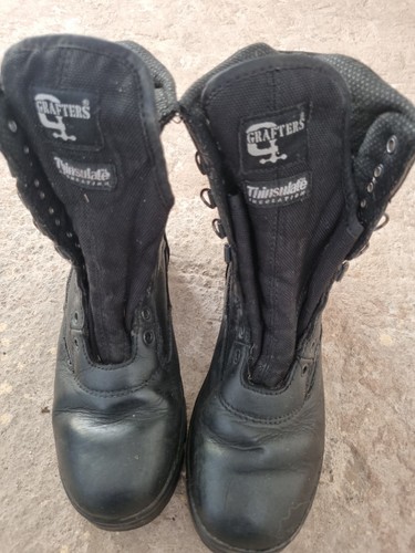 Grafters black leather cadet - black,