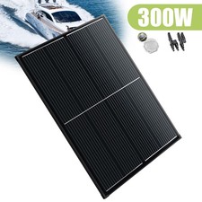 300W 12V Black Fixed Solar