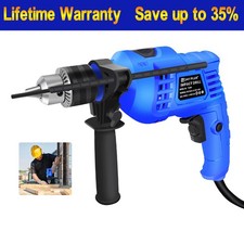 2025 Hammer Corded Drill Heavy Duty Corded Electric Impact Driver with Bit Set