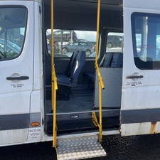 Mercedes Sprinter High Roof Minibus Folding Access Steps With Holding Frame