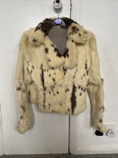 Vintage Rabbit Fur Ladies Jacket Size 10