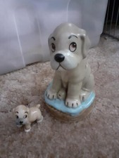 WADE Bengo the Boxer Pup : Small Model & Large Money Box  + 2 x Kitten Pin Trays