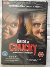 BRIDE OF CHUCKY-CLASSIC PSYCHO DOLL SLASHER MOVIE-STILL SEALED!!!!