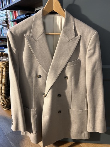 Reiss oatmeal double breasted