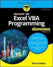 Microsoft 365 Excel VBA Programming For Dummies by Dick  Kusleika